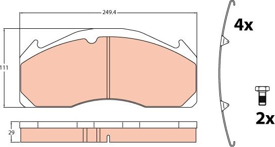 TRW GDB5085 - Set placute frana,frana disc aaoparts.ro