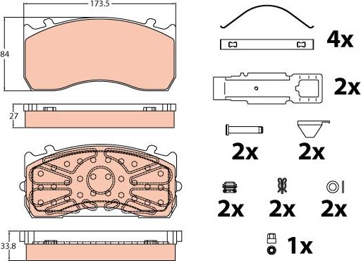 TRW GDB5073 - Set placute frana,frana disc aaoparts.ro