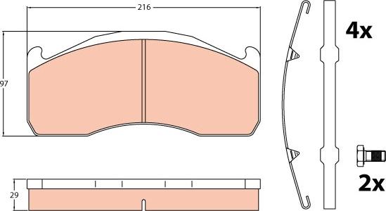 TRW GDB5103 - Set placute frana,frana disc aaoparts.ro