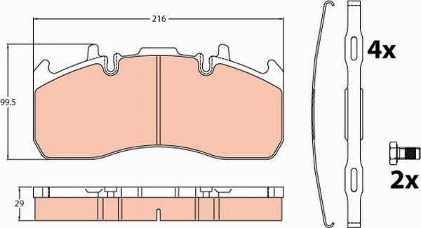 TRW GDB5102 - Set placute frana,frana disc aaoparts.ro