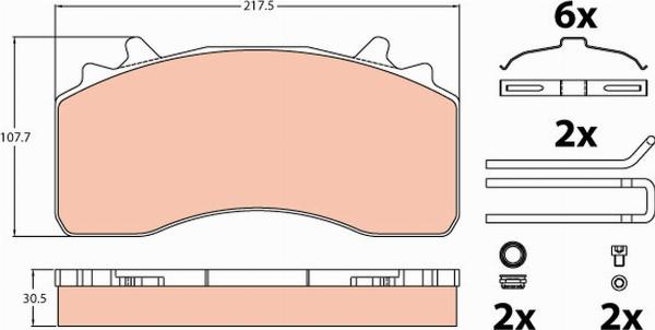 TRW GDB5114 - Set placute frana,frana disc aaoparts.ro