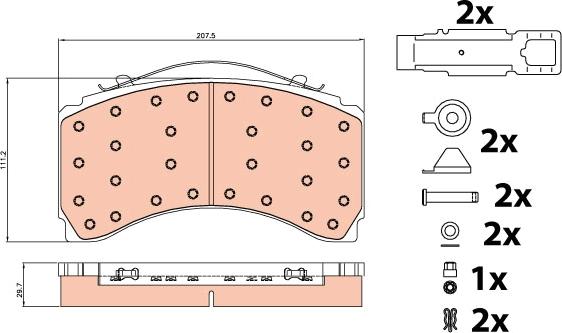 TRW GDB5116 - Set placute frana,frana disc aaoparts.ro