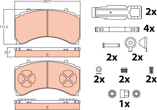 TRW GDB5110 - Set placute frana,frana disc aaoparts.ro