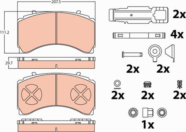 TRW GDB5110 - Set placute frana,frana disc aaoparts.ro