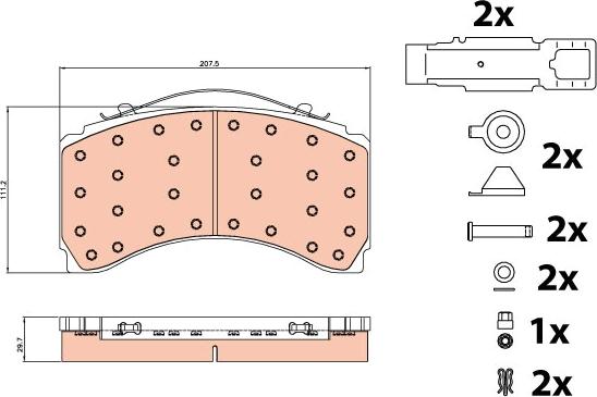 TRW GDB5117 - Set placute frana,frana disc aaoparts.ro