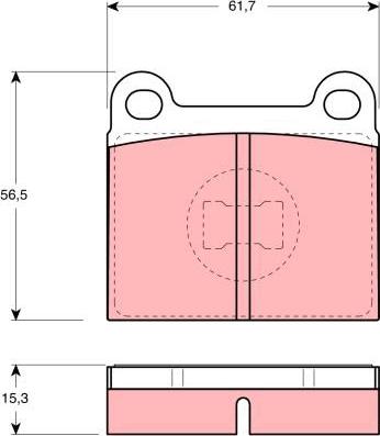 TRW GDB648 - Set placute frana,frana disc aaoparts.ro