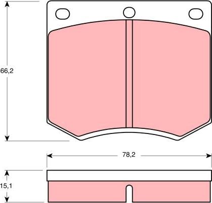 TRW GDB660DT - Set placute frana,frana disc aaoparts.ro