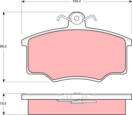 TRW GDB628 - Set placute frana,frana disc aaoparts.ro