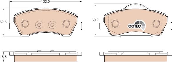 TRW GDB1992 - Set placute frana,frana disc aaoparts.ro