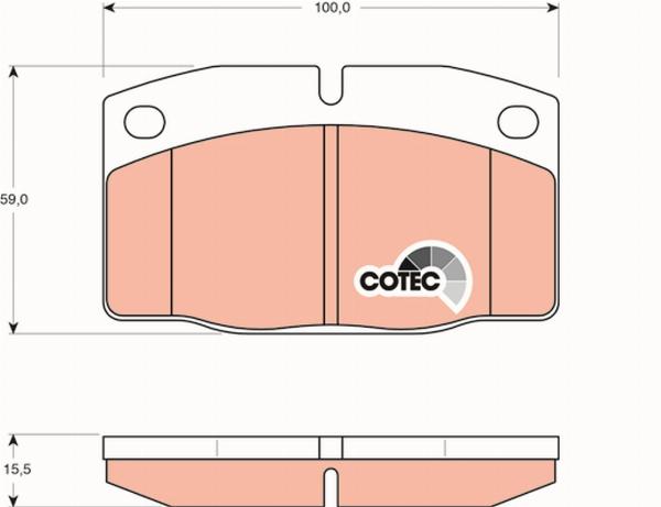 TRW GDB199 - Set placute frana,frana disc aaoparts.ro