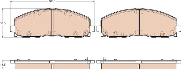 TRW GDB1944 - Set placute frana,frana disc aaoparts.ro