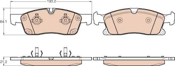 TRW GDB1946 - Set placute frana,frana disc aaoparts.ro