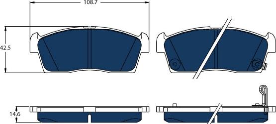 TRW GDB1940BTE - Set placute frana,frana disc aaoparts.ro