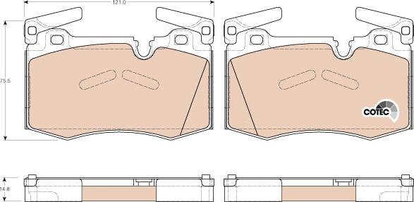 TRW GDB1948 - Set placute frana,frana disc aaoparts.ro