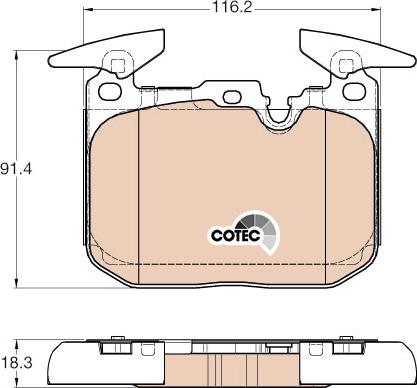 TRW GDB1943 - Set placute frana,frana disc aaoparts.ro