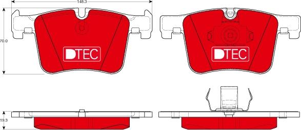 TRW GDB1942DTE - Set placute frana,frana disc aaoparts.ro