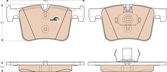 TRW GDB1942 - Set placute frana,frana disc aaoparts.ro