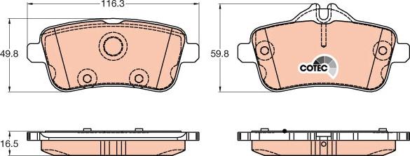 TRW GDB1947 - Set placute frana,frana disc aaoparts.ro