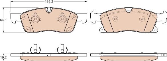 TRW GDB1955 - Set placute frana,frana disc aaoparts.ro