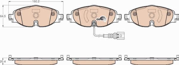 TRW GDB1956 - Set placute frana,frana disc aaoparts.ro