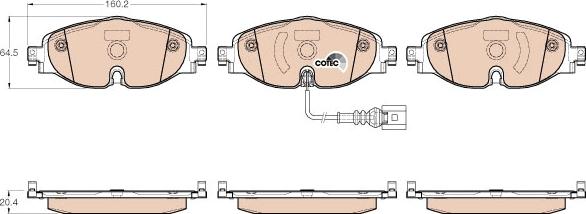 TRW GDB1956 - Set placute frana,frana disc aaoparts.ro