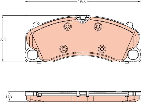 TRW GDB1952 - Set placute frana,frana disc aaoparts.ro