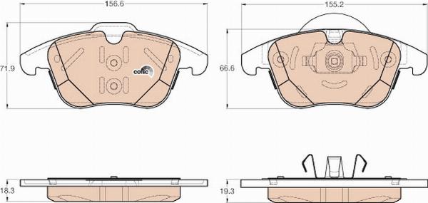 TRW GDB1960 - Set placute frana,frana disc aaoparts.ro