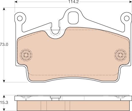 TRW GDB1961 - Set placute frana,frana disc aaoparts.ro