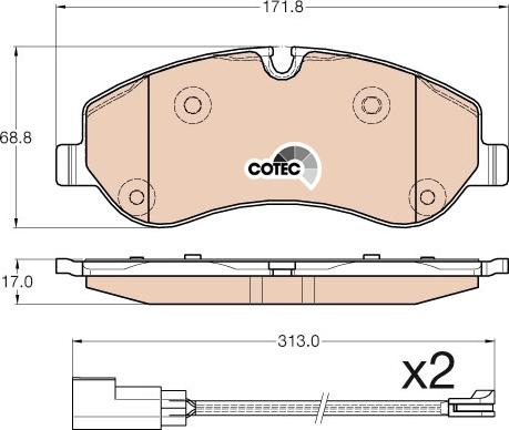 TRW GDB1967 - Set placute frana,frana disc aaoparts.ro