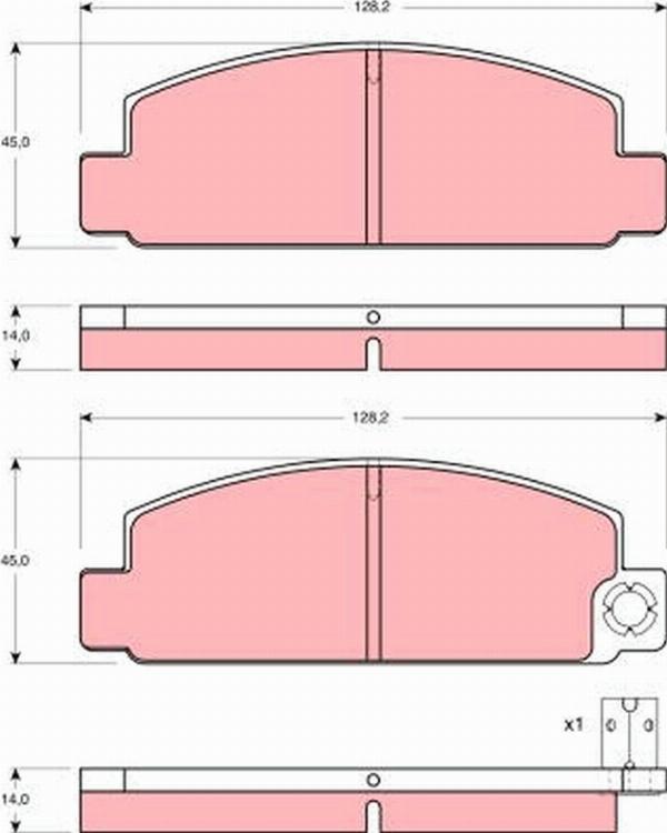 TRW GDB196 - Set placute frana,frana disc aaoparts.ro
