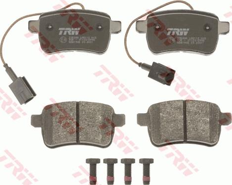 TRW GDB1905 - Set placute frana,frana disc aaoparts.ro