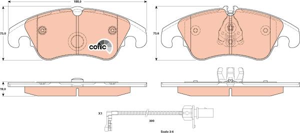 TRW GDB1908 - Set placute frana,frana disc aaoparts.ro