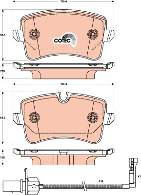 Valeo 302454 - Set placute frana,frana disc aaoparts.ro