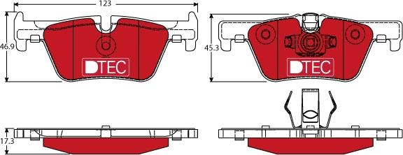 TRW GDB1919DTE - Set placute frana,frana disc aaoparts.ro