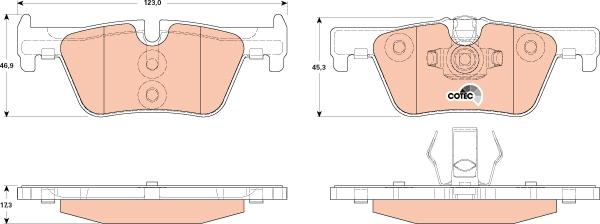 TRW GDB1919 - Set placute frana,frana disc aaoparts.ro