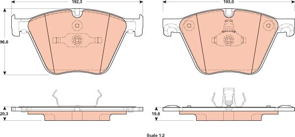 TRW GDB1915 - Set placute frana,frana disc aaoparts.ro