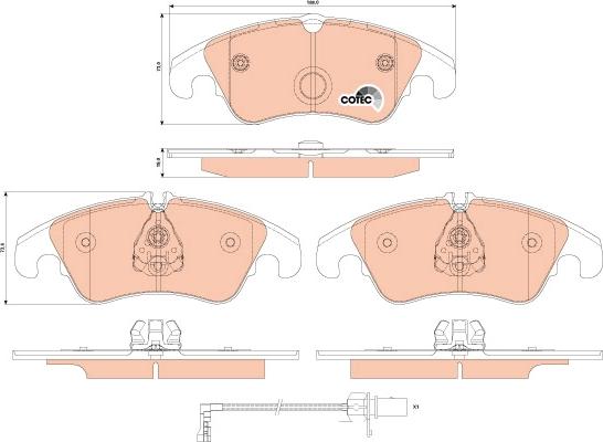 TRW GDB1916 - Set placute frana,frana disc aaoparts.ro