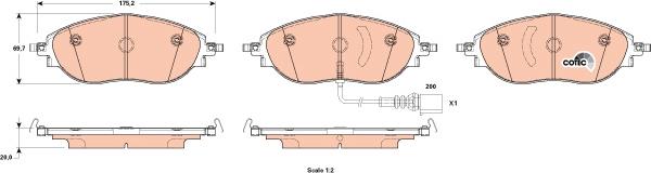 TRW GDB1918 - Set placute frana,frana disc aaoparts.ro