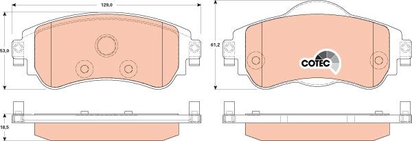 TRW GDB1917 - Set placute frana,frana disc aaoparts.ro