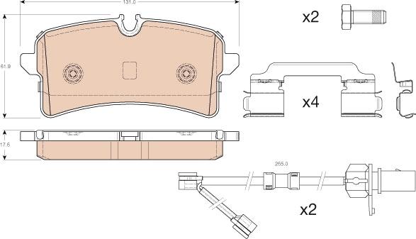 TRW GDB1989 - Set placute frana,frana disc aaoparts.ro