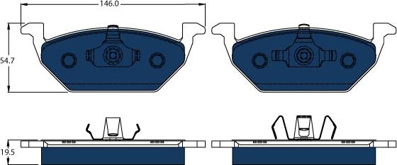 TRW GDB1984BTE - Set placute frana,frana disc aaoparts.ro