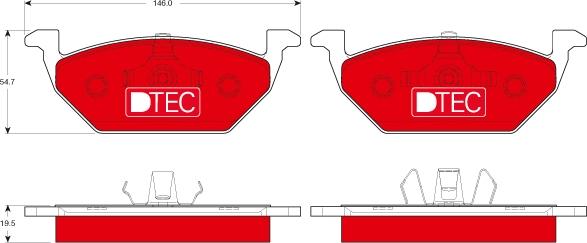 TRW GDB1984DTE - Set placute frana,frana disc aaoparts.ro