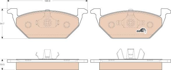 TRW GDB1984 - Set placute frana,frana disc aaoparts.ro