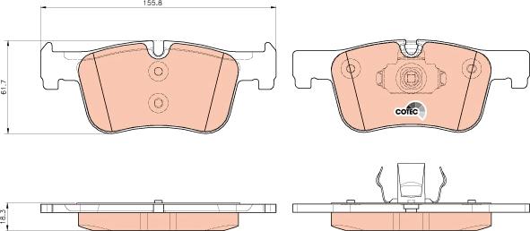 TRW GDB1934 - Set placute frana,frana disc aaoparts.ro