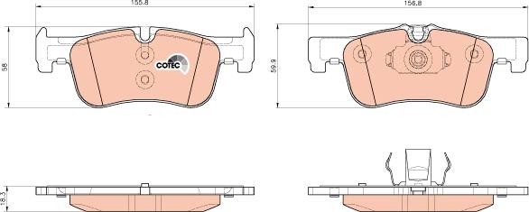 TRW GDB1935 - Set placute frana,frana disc aaoparts.ro