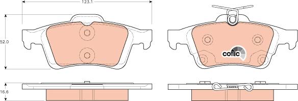 TRW GDB1938 - Set placute frana,frana disc aaoparts.ro