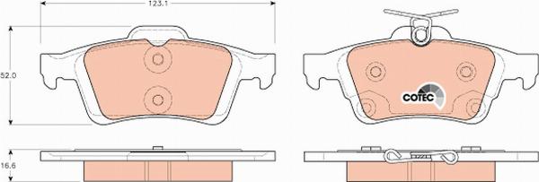 TRW GDB1938 - Set placute frana,frana disc aaoparts.ro