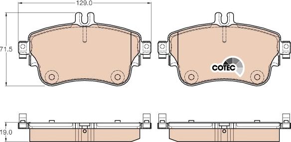 TRW GDB1933 - Set placute frana,frana disc aaoparts.ro