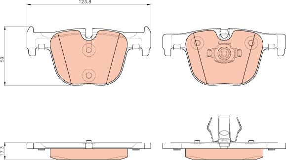 TRW GDB1937 - Set placute frana,frana disc aaoparts.ro