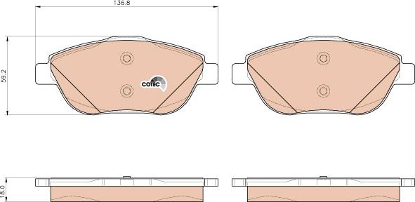 TRW GDB1926 - Set placute frana,frana disc aaoparts.ro